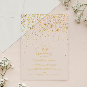 Invitaciones Acrílicas 50.º Aniversario del Boda de Oro
