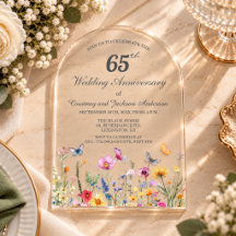 65º Aniversario de Bodas de Zafiro Azul de Wildflo
