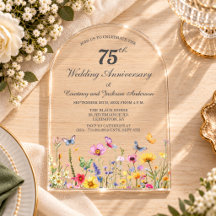 75º Aniversario de Boda Wildflowers
