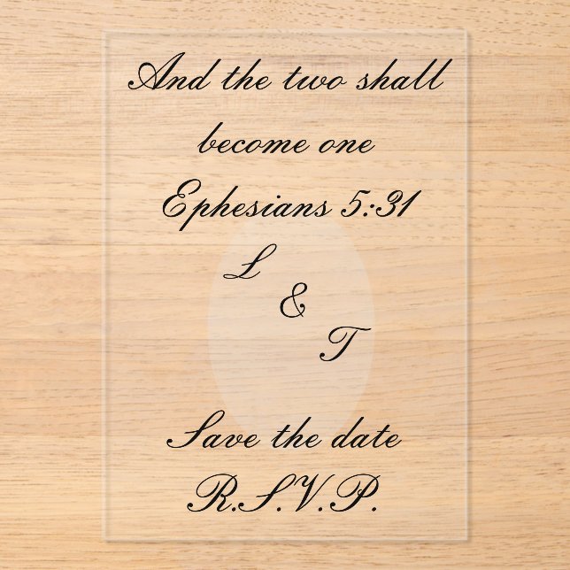 Invitaciones Acrílicas Acrylic invites (Anverso)