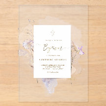 acuarela floral Bautizo