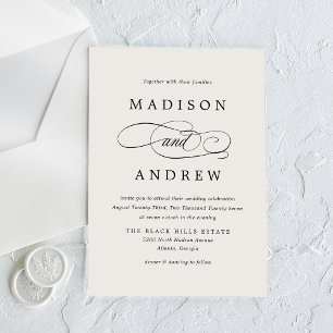 Invitaciones Acrílicas Amada Caligrafía Boda Marfil
