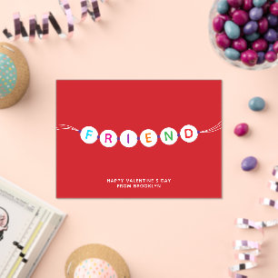 Invitaciones Acrílicas Amigo lindo amistad brazalete Día de San Valentín