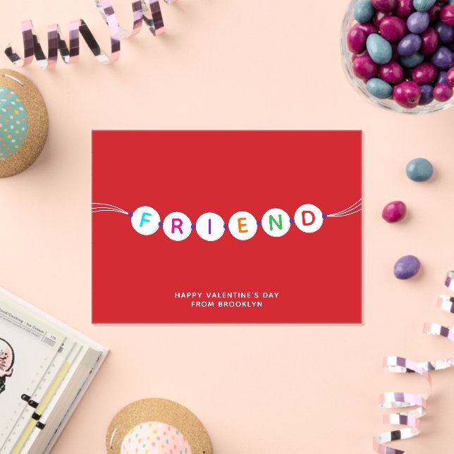 Invitaciones Acrílicas Amigo lindo amistad brazalete Día de San Valentín  (Insitu (Celebración))