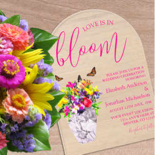 Invitaciones Acrílicas Amor en Flor Boda Floral