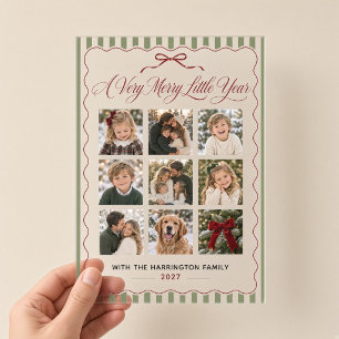 Invitaciones Acrílicas Año Nuevo Feliz Foto de Nueve Lazos Acrílicos de N