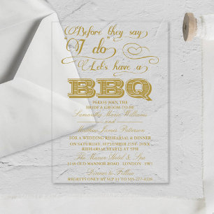 Invitaciones Acrílicas ¡Antes de que digan que sí, vamos a hacer una barb