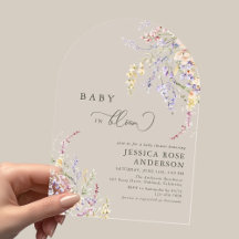 Arco de Baby Shower Wildflower Baby en Flor