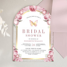 Arco floral rosa sonrojado para despedida de solte