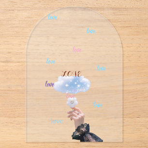 Invitaciones Acrílicas Arte mural Nubes Etéreas de Ensueño