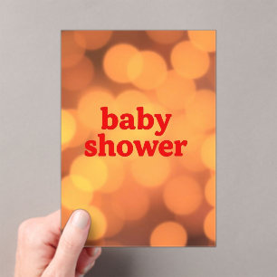 Invitaciones Acrílicas Baby Shower – Celebración de un Pequeño Milagro