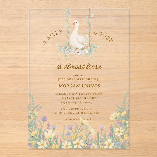 Invitaciones Acrílicas Baby Shower de Little Silly Goose
