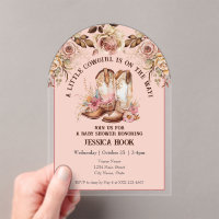 Baby Shower Occidental Boho Pink Floral