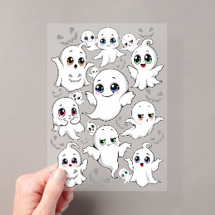 Invitaciones Acrílicas Bebés Fantasmas Espeluznantes Adorables Ambiente d