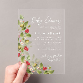 Invitaciones Acrílicas Berry Sweet Shower