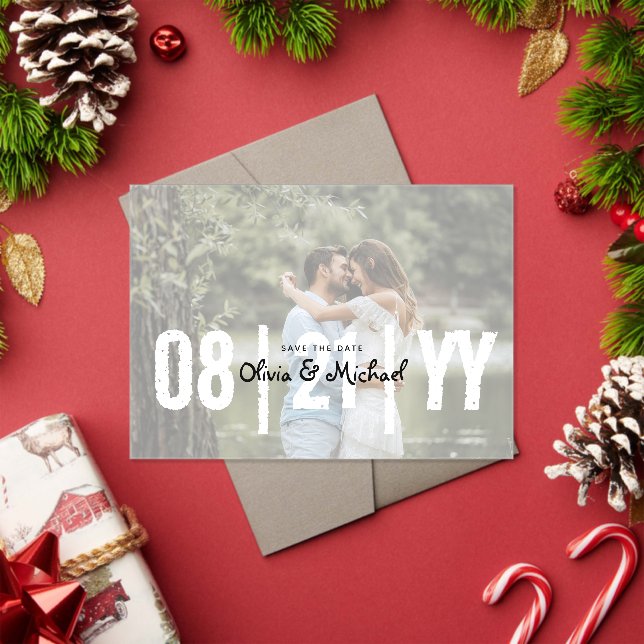 Invitaciones Acrílicas Boda acrílica del presupuesto Salven foto de fecha (Insitu (Vacaciones))