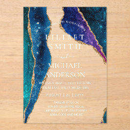 Invitaciones Acrílicas BODA acrílico PRESUPUESTO STARRY NOCHE CÉLESTIAL S