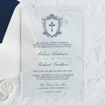 Boda católica azul victoriana
