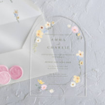 Boda Chic Boho Pastel Flores Silvestres Primavera