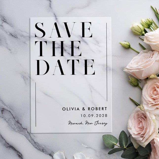 Invitaciones Acrílicas Boda Chic Minimalista Moderna (Subido por el creador)