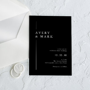 Invitaciones Acrílicas Boda con código QR de collage de fotos en blanco y