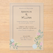 Boda de Acuarela Floral Fina