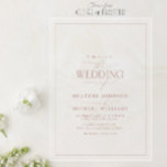 Invitaciones Acrílicas Boda de caligrafía Rosa moderno<br><div class="desc">Esta invitación a las bodas encarna la elegancia atemporal con un toque moderno, ideal para las parejas que aprecian la sofisticación subestimada. La delicada y polvorienta caligrafía rosa fluye con gracia a través del acrílico telón de fondo, creando una invitación serena y romántica que habla de tu historia de amor...</div>