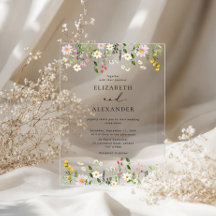 Boda de flores silvestres minimalista elegante