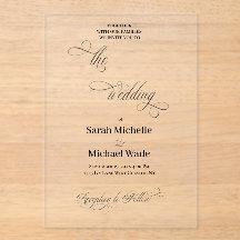 Boda de letra caligráfica elegante simple