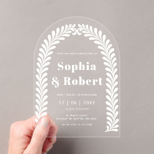 Invitaciones Acrílicas Boda de Talavera Azul