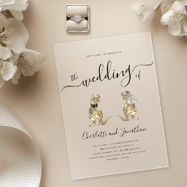 Invitaciones Acrílicas Boda de temas de dinosaurio