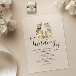 Invitaciones Acrílicas Boda de temas de dinosaurio