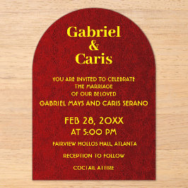 Invitaciones Acrílicas Boda elegante, atemporal y sofisticada