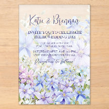 Boda elegante de Clemátide Periwinkle