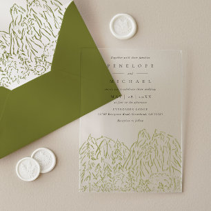 Invitaciones Acrílicas Boda en el Parque Nacional Yosemite