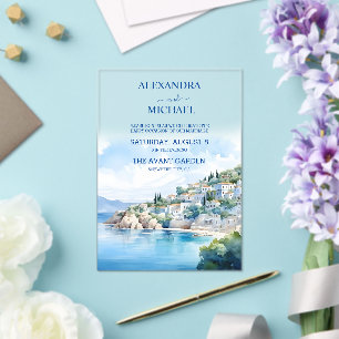 Invitaciones Acrílicas Boda en Santorini Destino