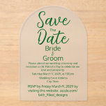 Invitaciones Acrílicas Boda escarpado clásico simple de St. Patrick's Day<br><div class="desc">Clásico Sencillo Día de San Patricio Invitaciones de Acrílico Boda Escarcha. Añade la fecha y los detalles del boda guardados.</div>