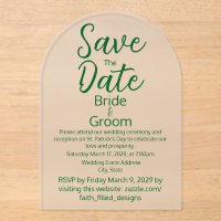 Boda escarpado clásico simple de St. Patrick's Day