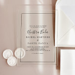Invitaciones Acrílicas Boda español romántico clásico minimalista<br><div class="desc">Estas minimalistas y románticas invitaciones acrílicas clásicas bodas españolas son perfectas para un simple boda. El moderno diseño romántico presenta una tipografía clásica,  acompañada de una caligrafía rústica y elegante con un estilo con letras a mano vintage.</div>
