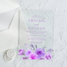 Boda floral de lavanda morada y espléndida