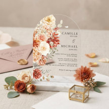 Boda floral elegante de otoño