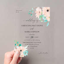 Boda floral verde menta y rosa