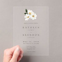 Boda Minimalista Acuarela de Margarita Elegante
