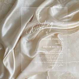 Invitaciones Acrílicas Boda Minimalista moderno