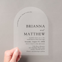 Boda Minimalista negro y blanco moderno de Arch