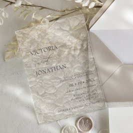 Invitaciones Acrílicas Boda moderna simple