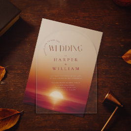 Invitaciones Acrílicas boda moderno