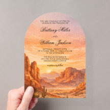 Boda paisaje desértico de Canyon Mountain