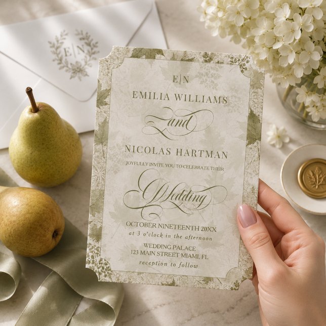 Invitaciones Acrílicas Boda Romántica Botánica (Subido por el creador)