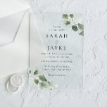 Invitaciones Acrílicas Boda Simple Moderna Minimalista Hoja Verde<br><div class="desc">Invitación Acrílica de Boda Simple Moderna Minimalista Hoja Verde

Ver colección coincidente en nuestra tienda Niche and Nest</div>